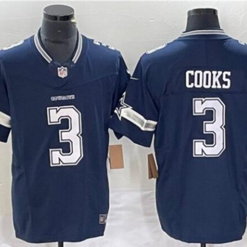 Dallas Cowboys Brandin Cooks Navy Vapor F.U.S.E. Limited Jersey